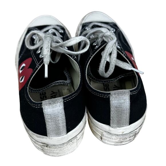 Comme des Garcons Play x Converse Women's Chuck Taylor All Star Size 7 Used - Picture 3 of 8